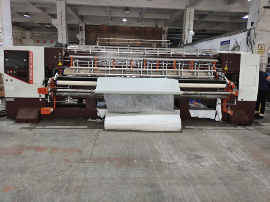 1400RPM Máy chần bông nhiều kim tốt nhất 128 inch 3 hàng kim