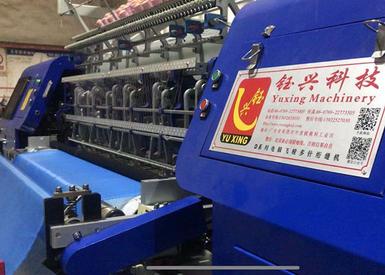 Máy quilt công nghiệp sản xuất quilt / blankets trắng và xanh MAX 240m / h