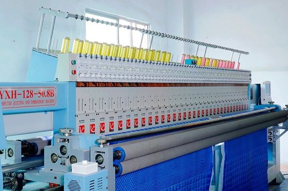 Máy chần thêu 50 kim 1000RPM cho khăn trải giường